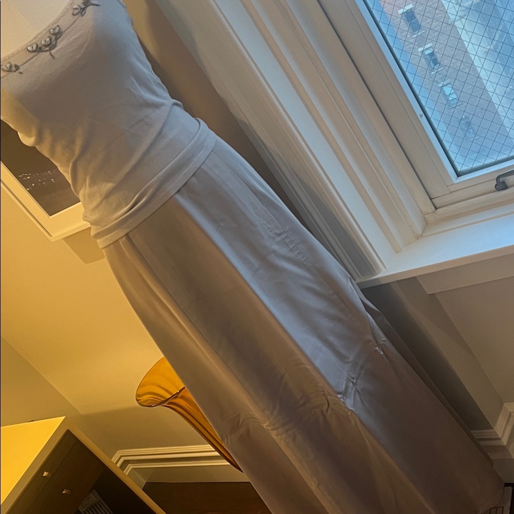 Laundry By Shelli Segal Gray Maxi Skirt